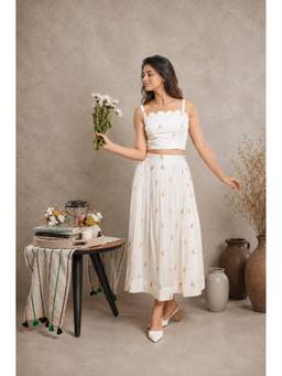 Mud spire - Women Ivory Wild Flower Co-Ord