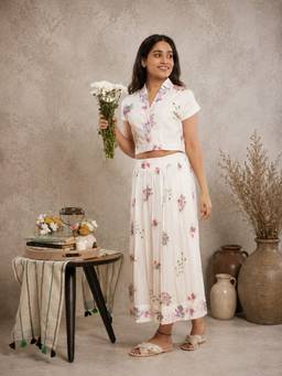Mud spire - Women Ivory Flora Co-Ord