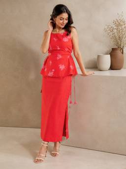 Mud spire - Women Rose Red Scarlet Co-Ord