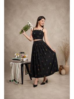 Mud spire - Women Mid Night Black Noir Co-Ord