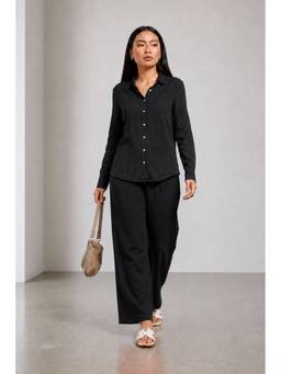 Virgio - Solid Viscose Relaxed Shirt Style Co-Ord