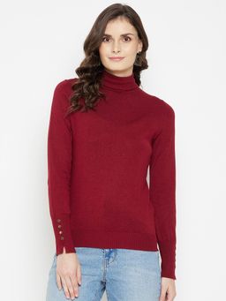 Madame - Maroon Sweater for Women
