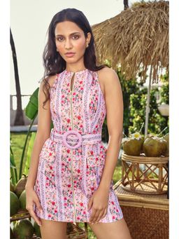 Verano By Tanya - Lavender Moana Mini Dress with Belt (Set of 2)