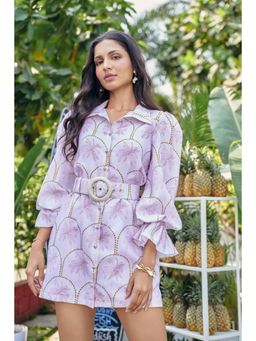 Verano By Tanya - Lavender Maui Mini Dress with Slip and Belt (Set of 3)