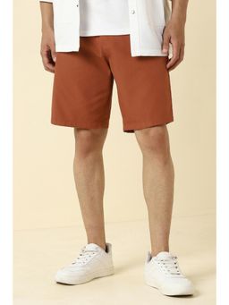 Allen Solly - Men Brown Textured Shorts