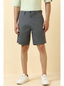 Allen Solly - Men Grey Solid Shorts