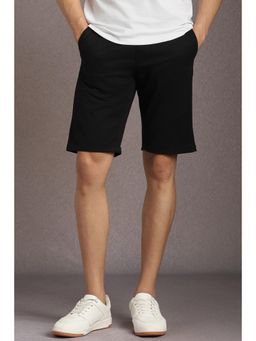 Louis Philippe - Men Black Solid Shorts