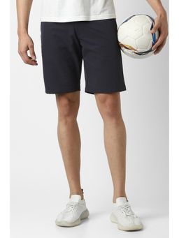 Van Heusen - Men Grey Solid Casual Shorts