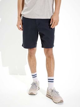 American Eagle - Men Blue Flex 9 Lived-In Khaki Short