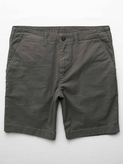 Men Grey 9 Flex Lived-In Khaki Short