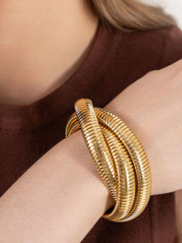 ZAISHA - Misterio Chunky Bracelet (2 layers) - 18K Gold Plated