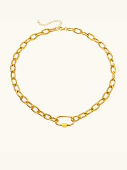 ZAISHA - Paperclip Charm Holder Bracelet - 18K Gold Plated