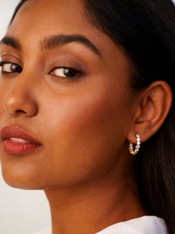 ZAISHA - Auri Hoops Earrings - 18K Gold Plated-Silver