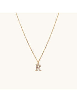 ZAISHA - Dainty Initials Necklace R-Silver