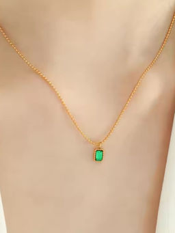 ZAISHA - Vintage Emerald Pendant-Green