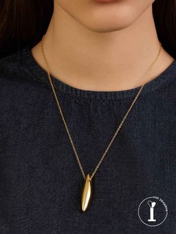 Isharya - Gold Drop Necklace In 18Kt Gold Plated