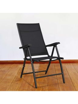 HomeTown - Jet Metal Folding Chair in Black Colour