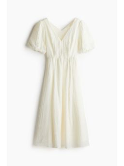 H&M - Women White V-Neck Dress
