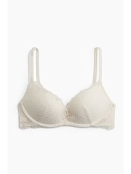 H&M - Women White Non-Wired Lace Push-Up Bra