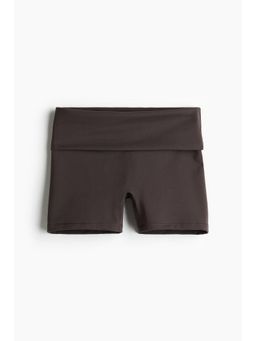 H&M MOVE - Brown Sports Cycling Shorts With Softmove