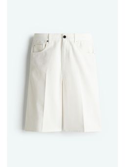 H&M - Women White Denim Bermuda Shorts