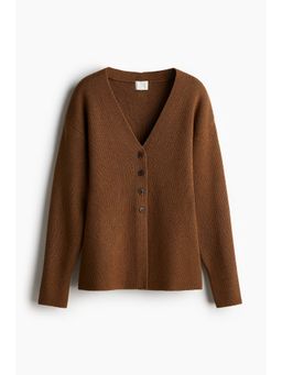 H&M - Women Brown Waisted Cardigan