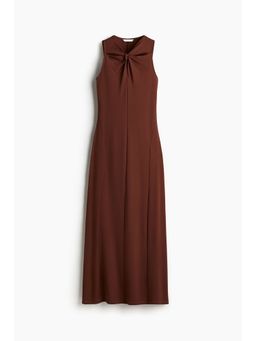 H&M - Women Brown Knot-Detail Dress