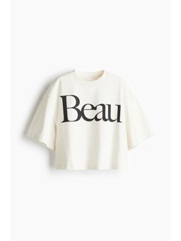 H&M - Women Grey Cropped T-Shirt