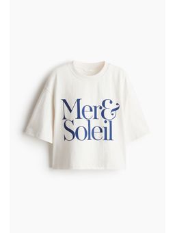 H&M - Women White Cropped T-Shirt