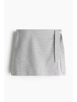 H&M - Women White Linen-Blend Skort
