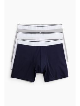 H&M - Men 3-Pack Mid Trunks With Lycra