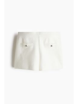 H&M - Women White Fine-Knit Shorts