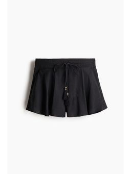 H&M - Women Black Airy Drawstring Shorts