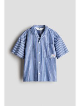 H&M - Boys Blue Poplin Resort Shirt