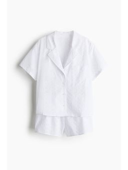 H&M - Women White Broderie Anglaise Pyjamas