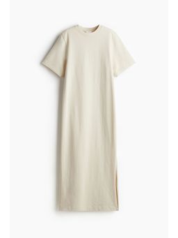 H&M - Women Beige Long T-Shirt Dress