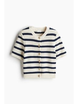 H&M - Women White Textu-Knit Cardigan