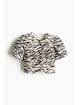 H&M - Women Multi-Color Puff-Sleeved Blouse