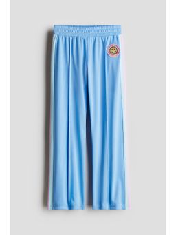 H&M - Girls Blue Wide-Leg Track Pants