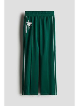 H&M - Girls Green Wide-Leg Track Pants