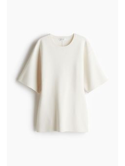 H&M - Women White Waisted Fine-Knit Top