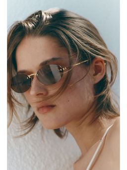 H&M - Women Brown Oval Sunglasses