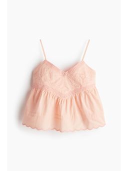 H&M - Women Orange Pintucked Strappy Top