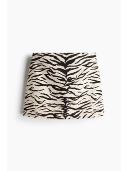 H&M - Women White Twill Mini Skirt