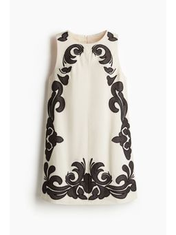 H&M - Women White Embroidered Shift Dress