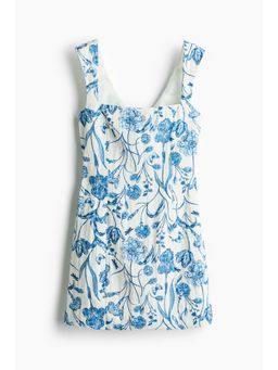 H&M - Women White Bow-Back Dress