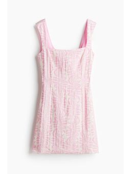 H&M - Women Pink Bow-Back Dress