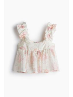 H&M - Women Multi-Color Ruched Peplum Vest Top