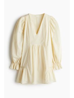 H&M - Women Beige Cotton Tunic Dress