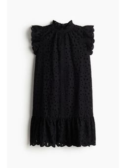 H&M - Women Black Broderie Anglaise Dress